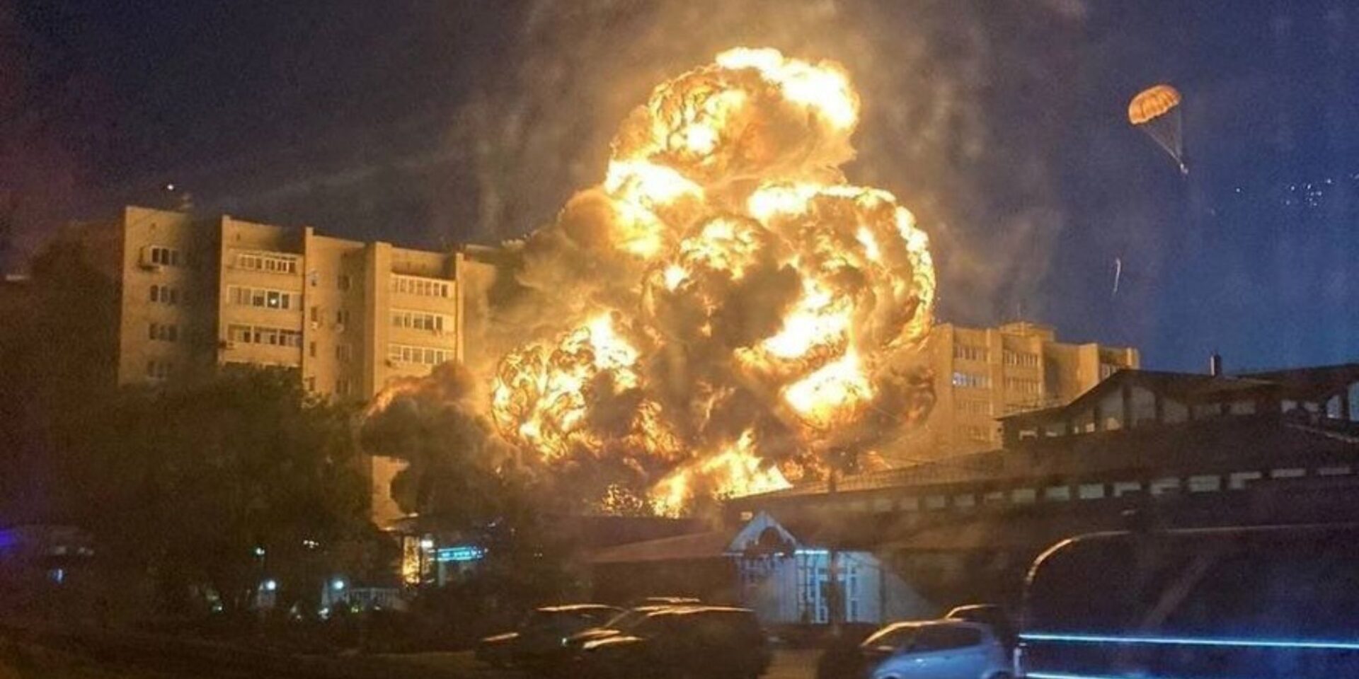 Εικόνα αμέσως μετά την συντριβή του αεροσκάφους