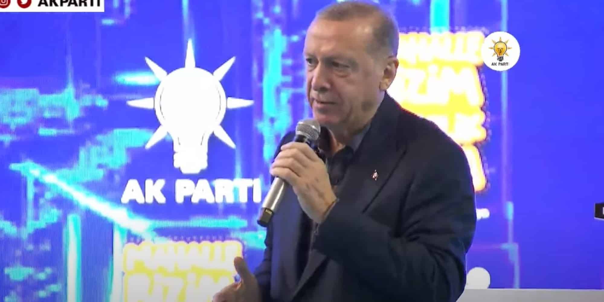 Ο Ταγίπ Ερντογάν στην ομιλία στην Τουρκία
