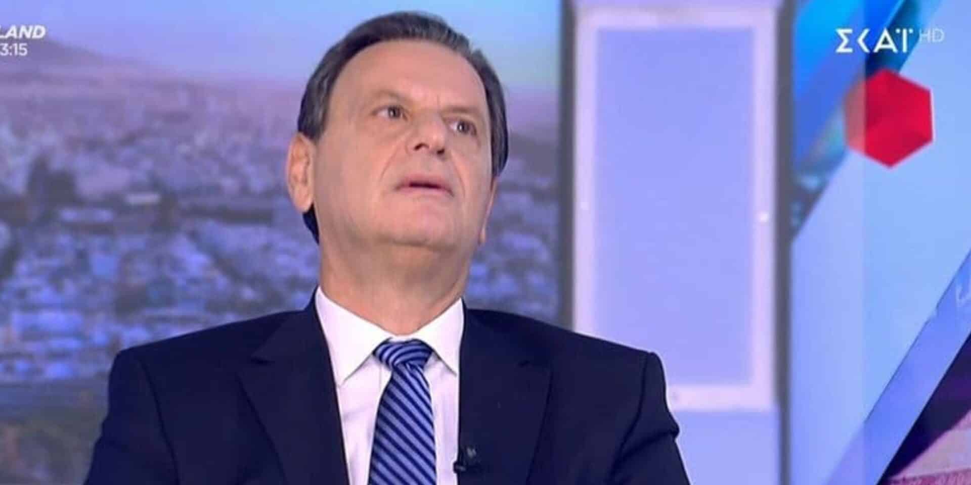 O Θεόδωρος Σκυλακάκης εκνευρίζεται στον ΣΚΑΪ