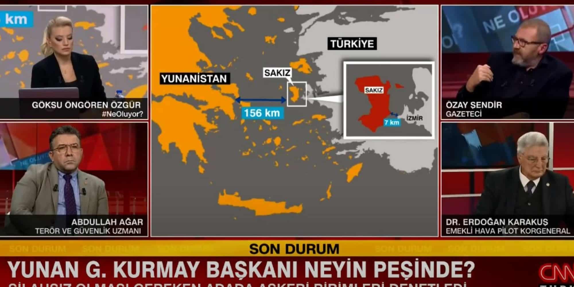 Χάρτης της Ελλάδας σε τουρκική εκπομπή