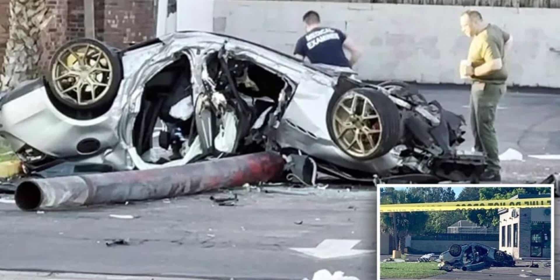 H Maserati μετά το τροχαίο