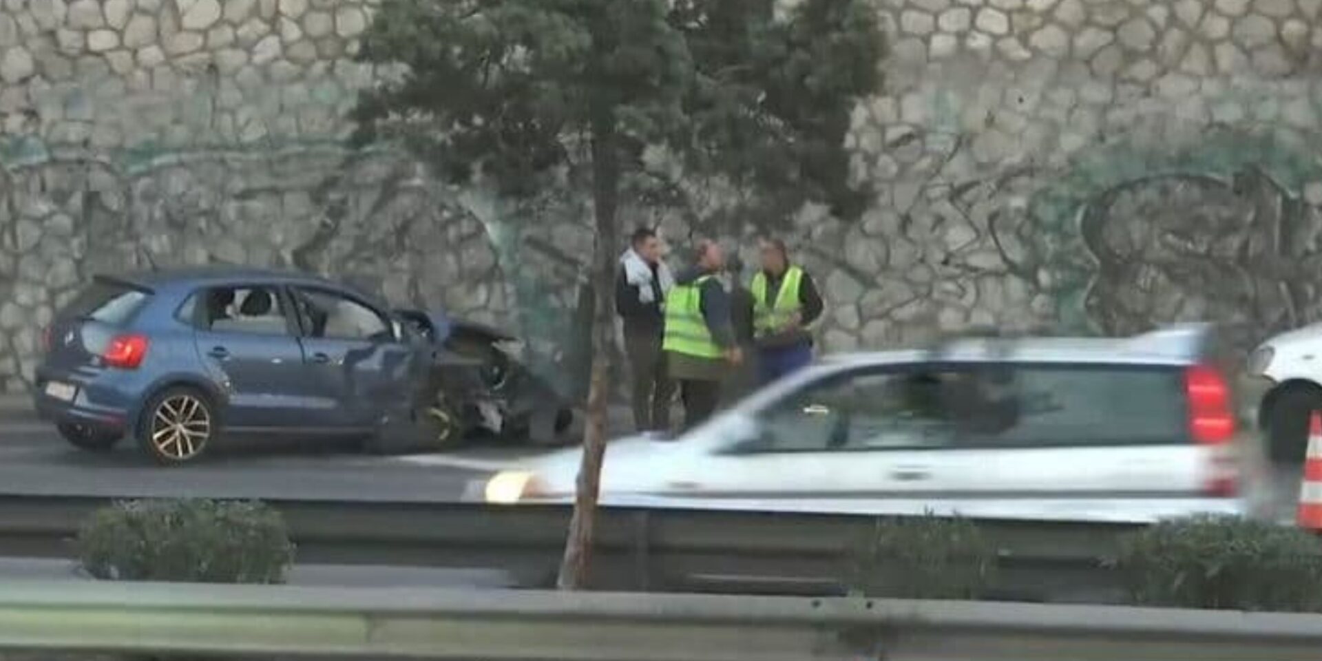 Εικόνα από το τροχαίο στον Κηφισό