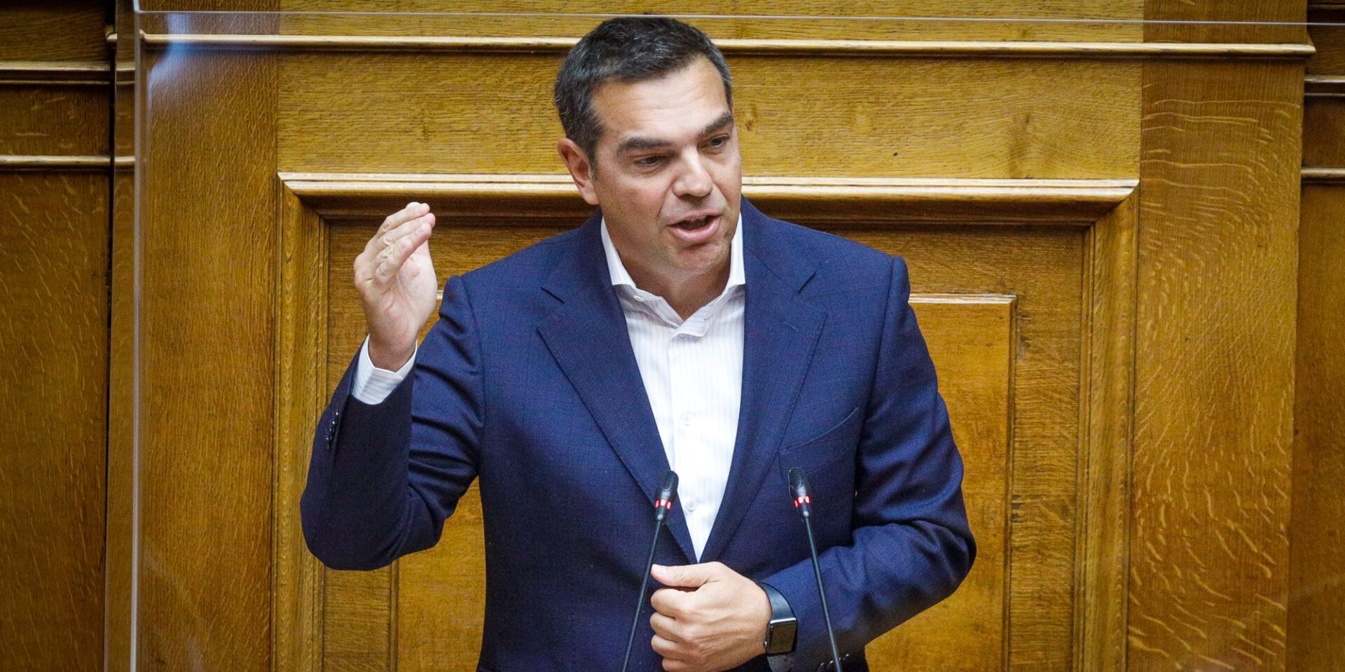 Ο Αλέξης Τσίπρας στην Ολομέλεια της Βουλής