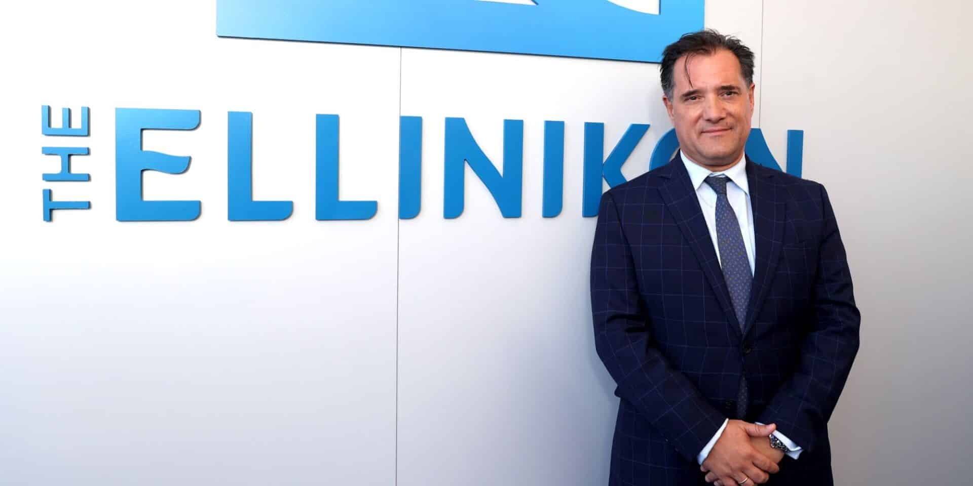 Ο Άδωνις Γεωργιάδης στα εγκαίνια στο Ελληνικό