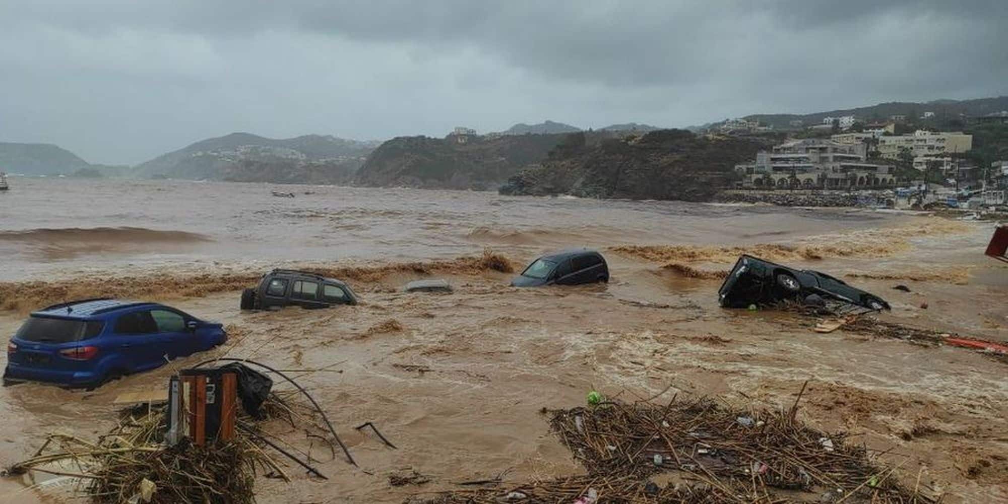 Κακοκαιρία στην Αγία Πελαγία στην Κρήτη