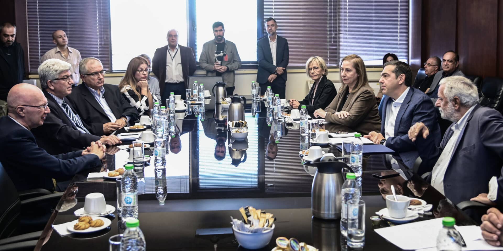 O Αλέξης Τσίπρας στην ΕΑΒ