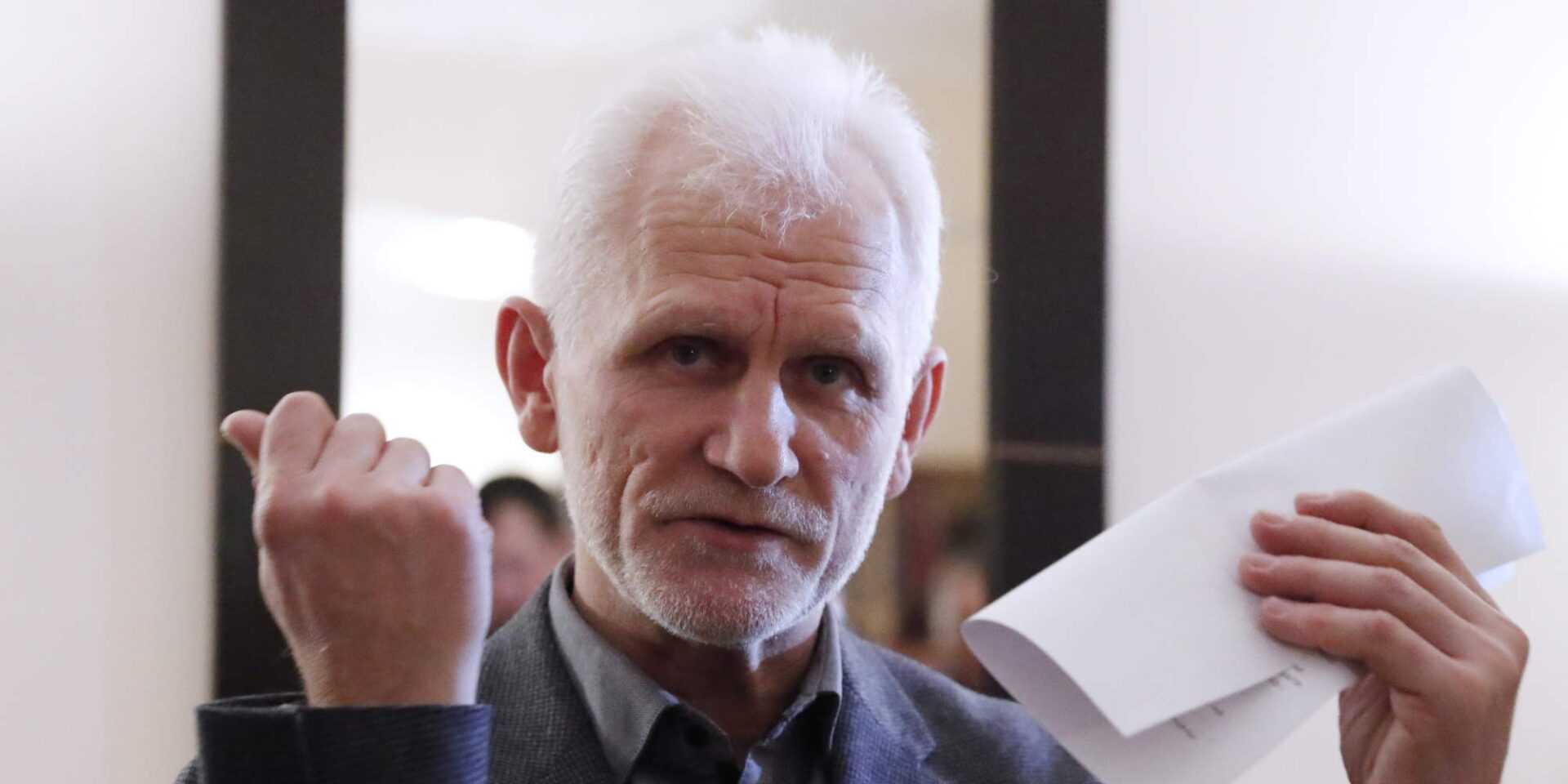 Ο Άλες Μπιαλιάτσκι, που του απονεμήθηκε το Νόμπελ Ειρήνης. 