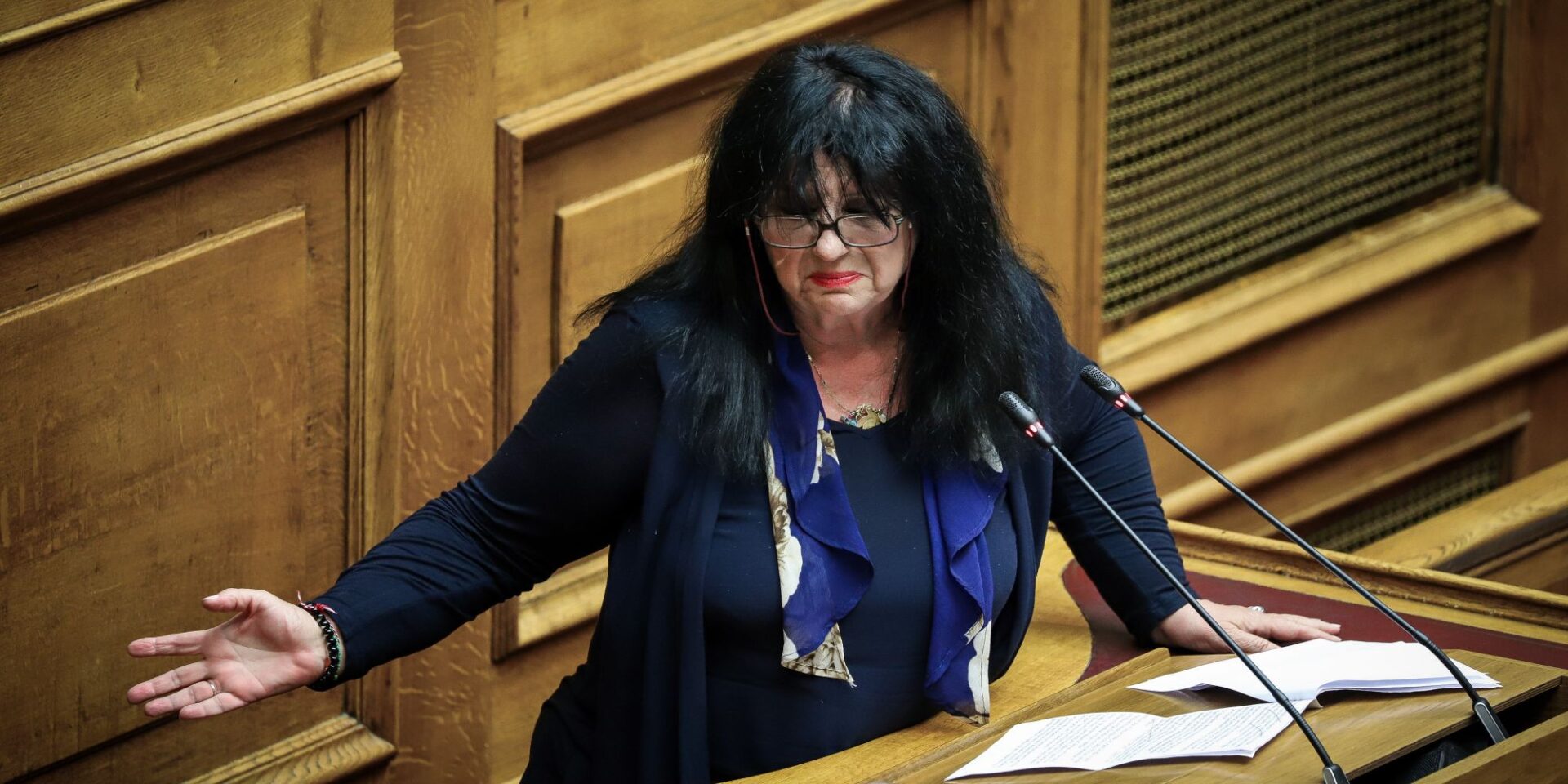 Η Άννα Βαγενά στη Βουλή