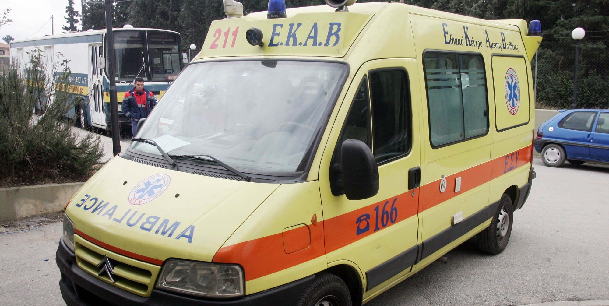 Ασθενοφόρο του ΕΚΑΒ στη Θεσσαλονίκη