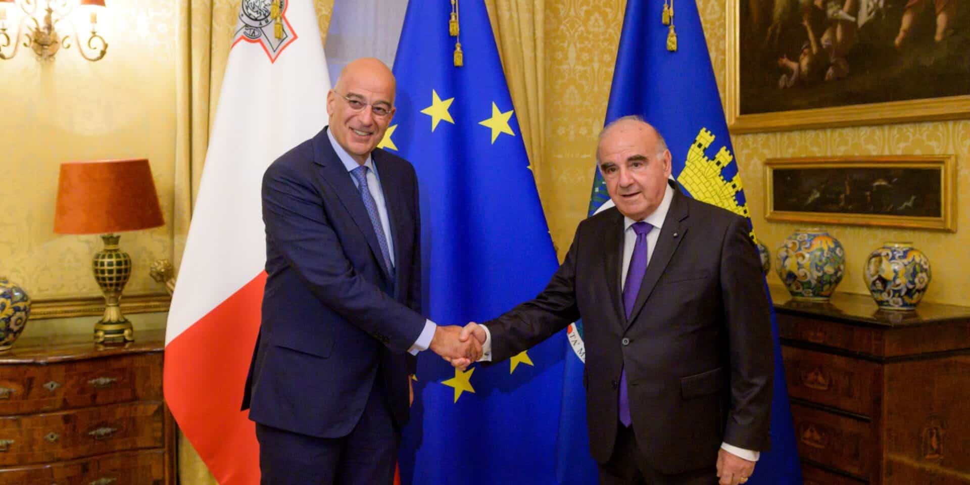 Ο Νίκος Δένδιας στη Μάλτα