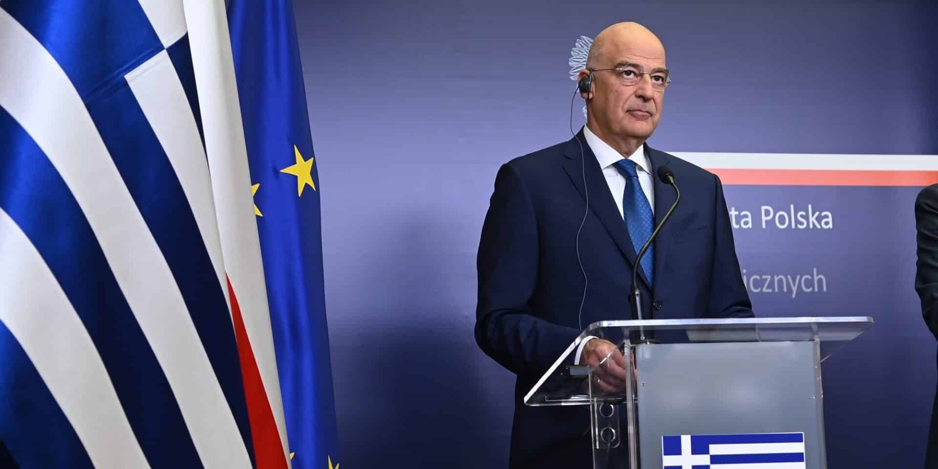 Ο υπουργός Εξωτερικών, Νίκος Δένδιας, στη Βαρσοβία