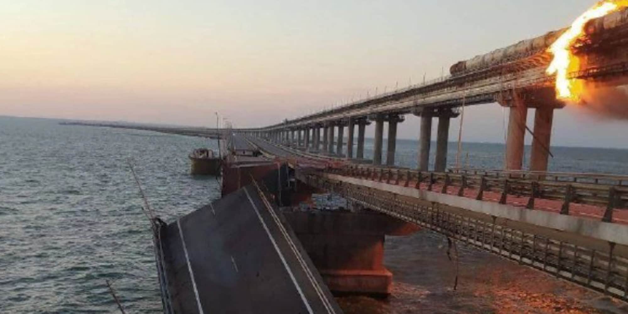 Ισχυρή έκρηξη στη γέφυρα στο Στενό του Κερτς στην Κριμαία