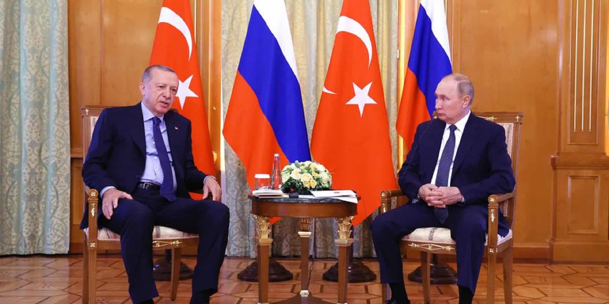 Ο Βλαντιμίρ Πούτιν σε συνάντηση με τον Ρετζέπ Ταγίπ Ερντογάν