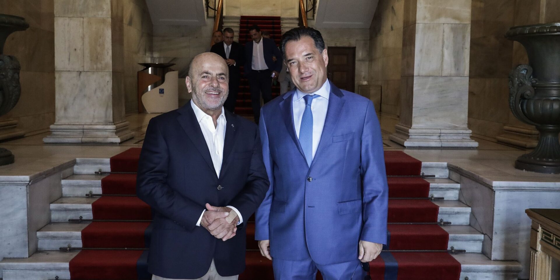 Ο Άδωνις Γεωργιάδης μαζί με τον Γιάννης Αλαφούζο