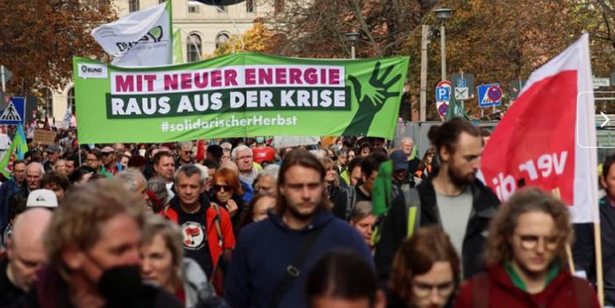 Διαδήλωση στη Γερμανία για τις τιμές στην ενέργεια