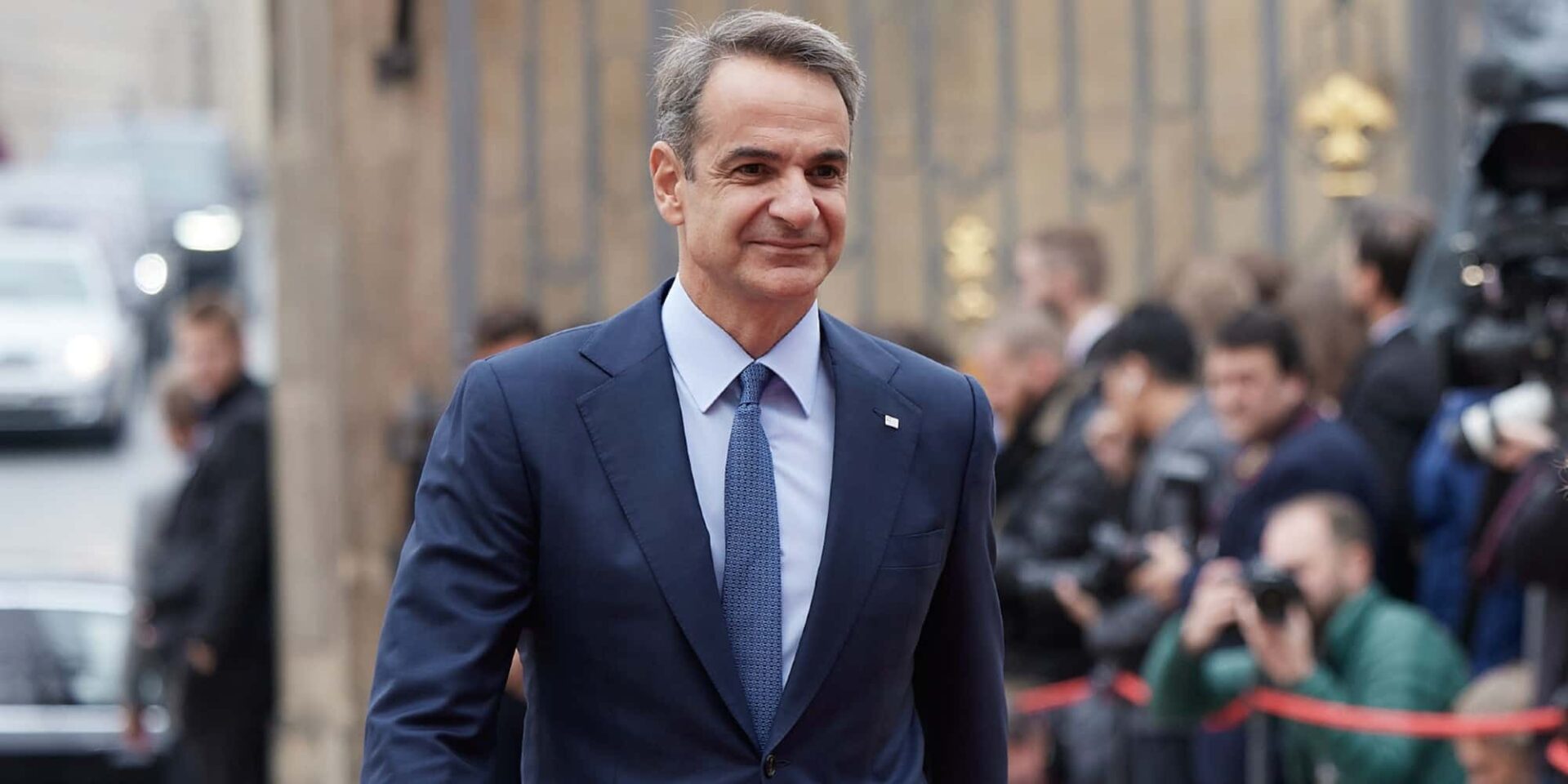 Ο Έλληνας πρωθυπουργός Κυριάκος Μητσοτάκης στην Πράγα / Φωτογραφία: Eurokinissi