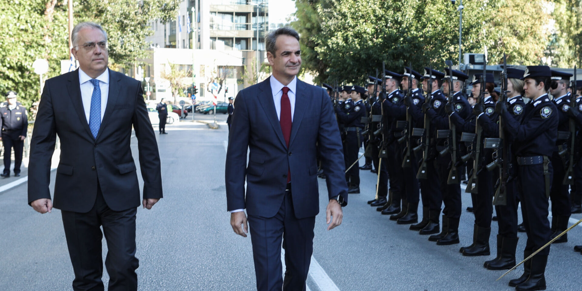 Ο Κυριάκος Μητσοτάκης σε εκδήλωση του υπουργείου Προστασίας του Πολίτη