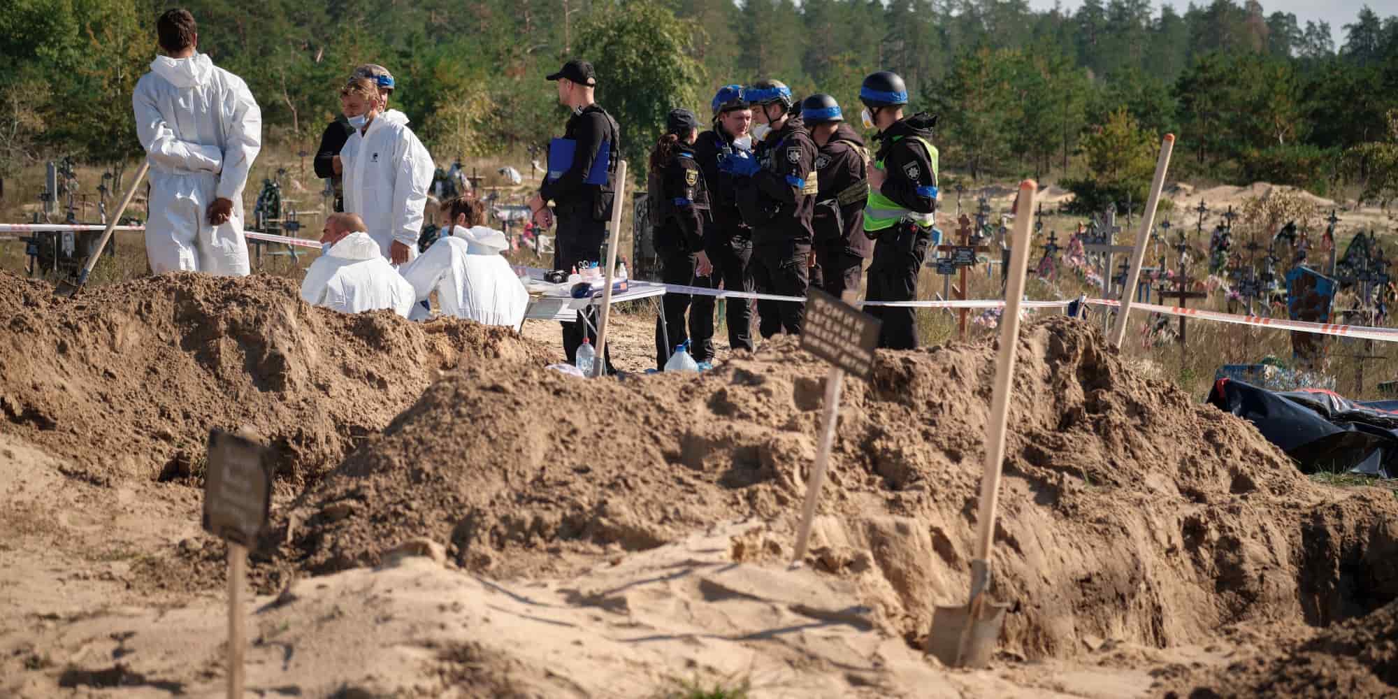 Οι Αρχές στην Ουκρανία εντόπισαν νέο ομαδικό τάφο στη Λίμαν