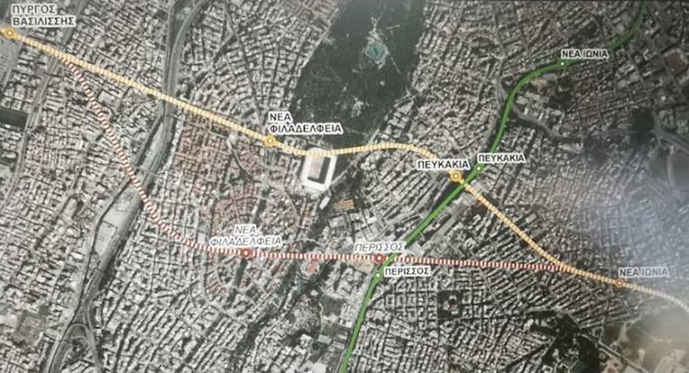 Η νέα σχεδίαση για τη γραμμή του μετρό 4 (κίτρινη γραμμή)