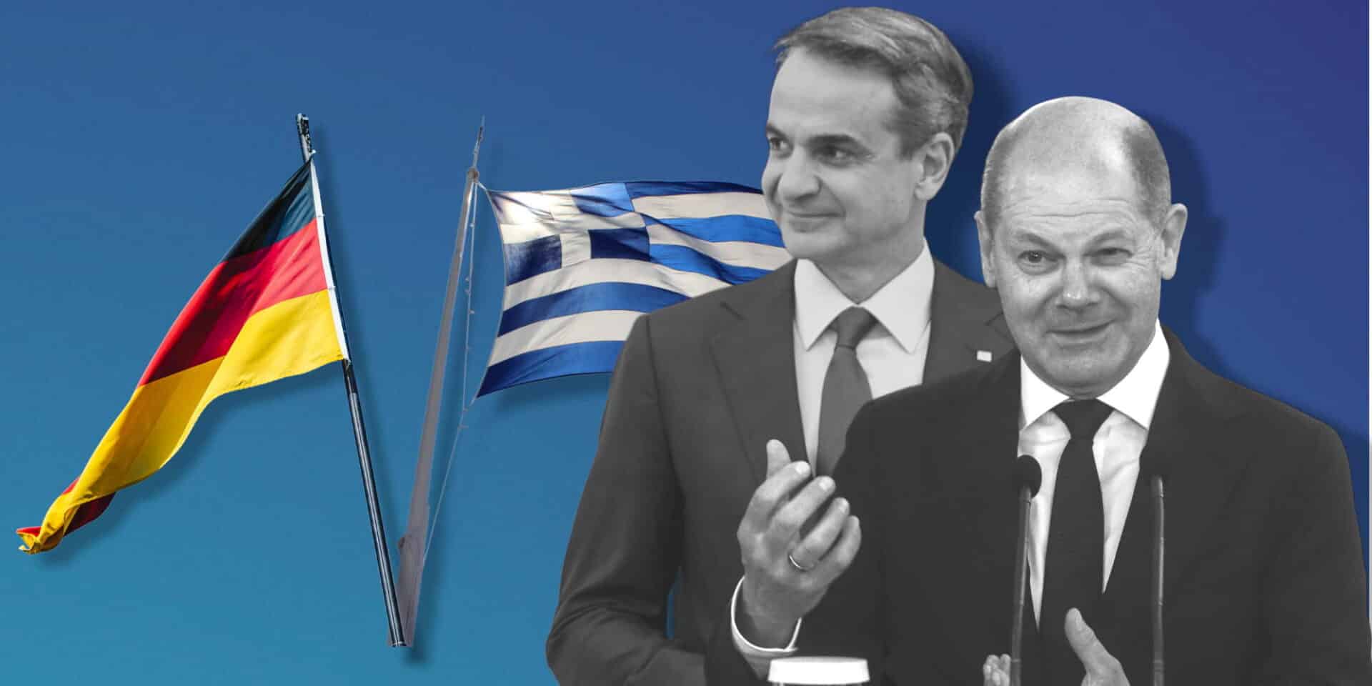 Κυριάκος Μητσοτάκης και Όλαφ Σολτς