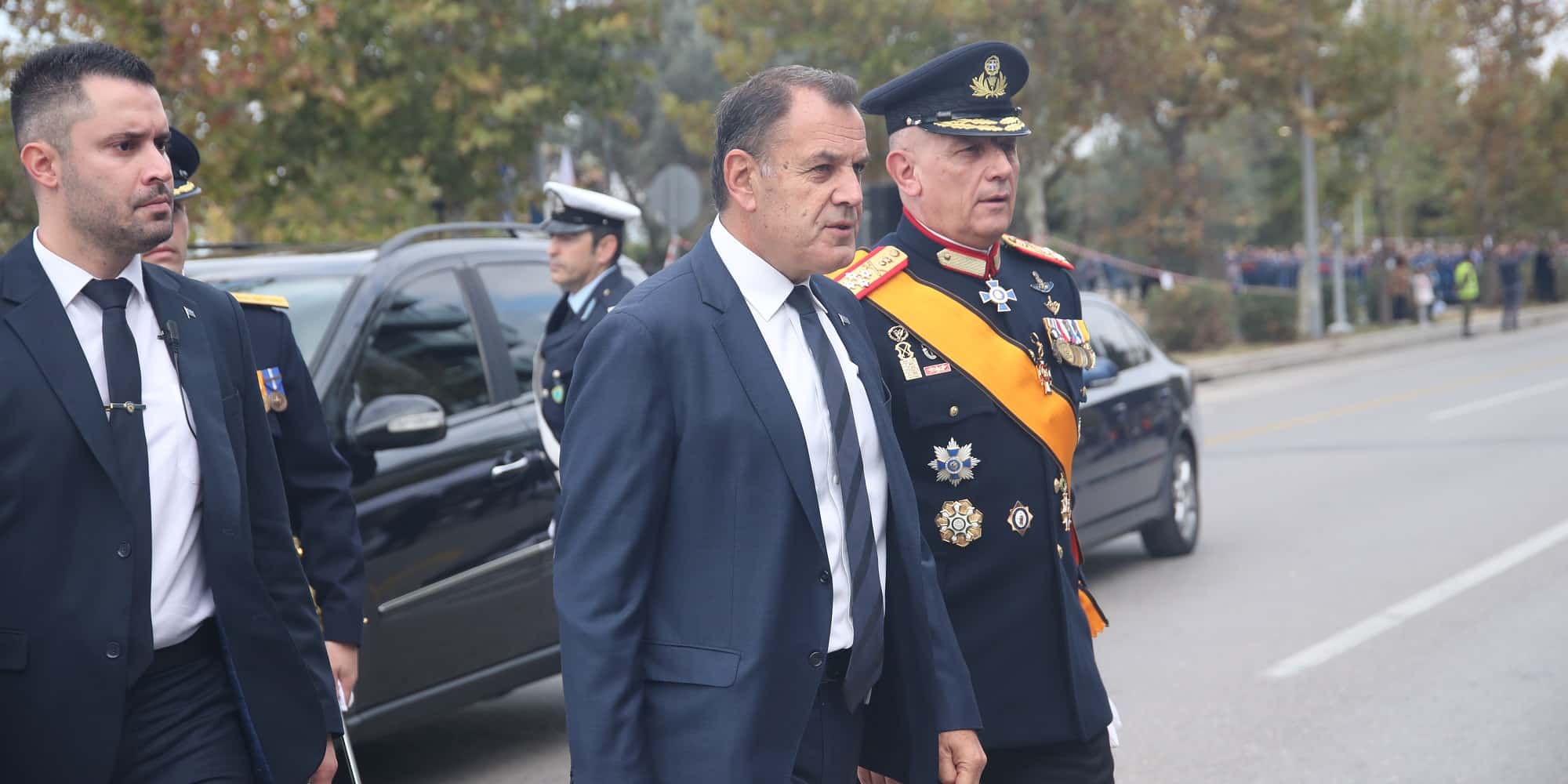 Ο Νίκος Παναγιωτόπουλος στην στρατιωτική παρέλαση στη Θεσσαλονίκη