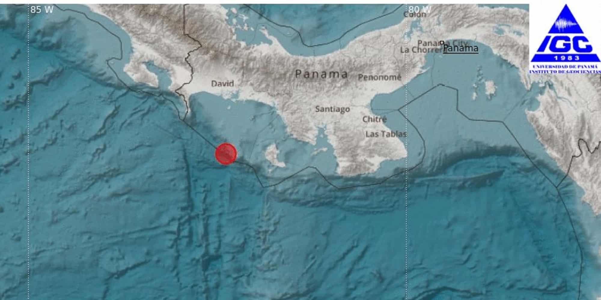 Το σημείο που έγινε ο σεισμός στον Παναμά