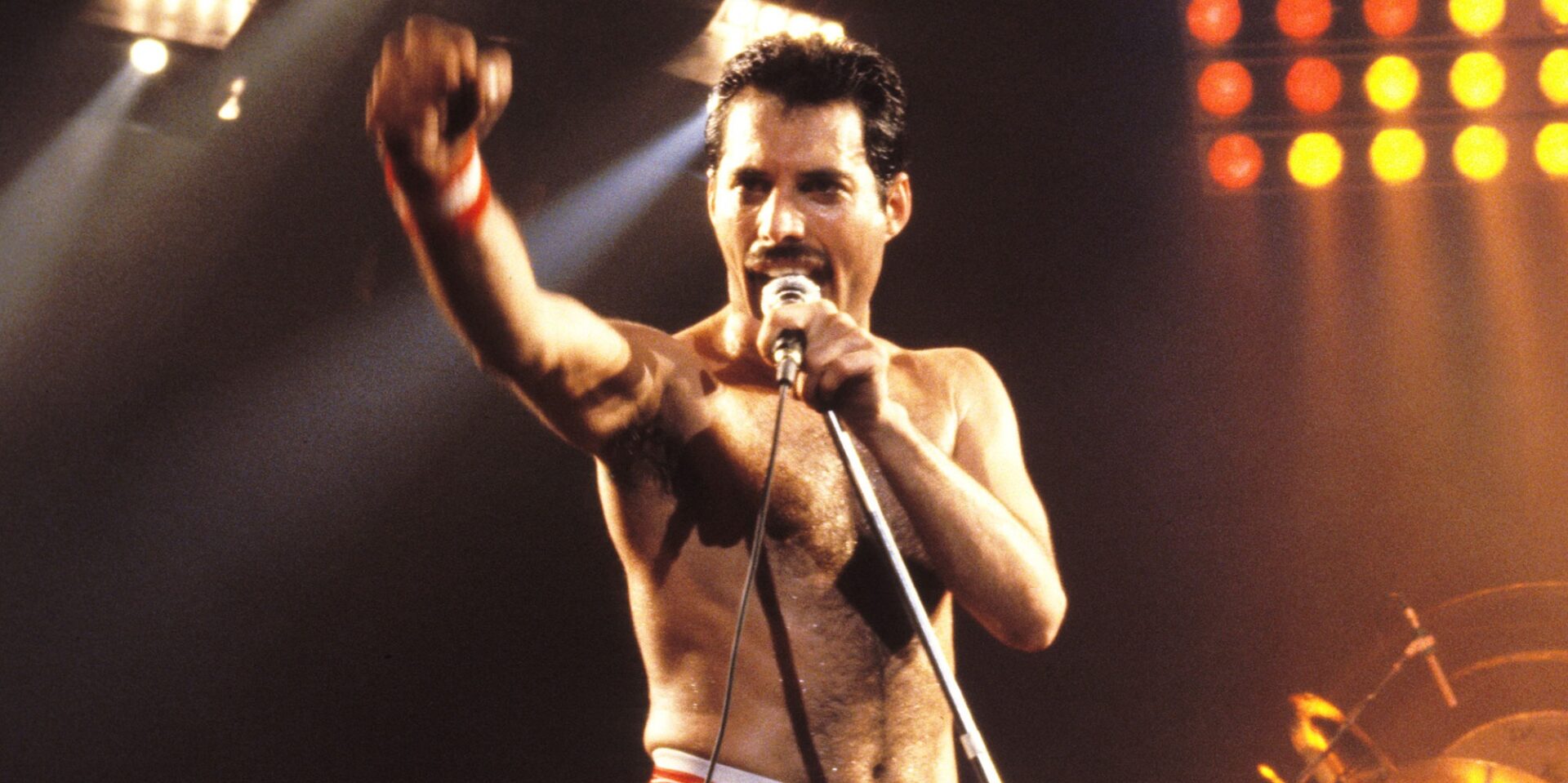 Ο Φρέντι Μέρκιουρι σε συναυλία των Queen