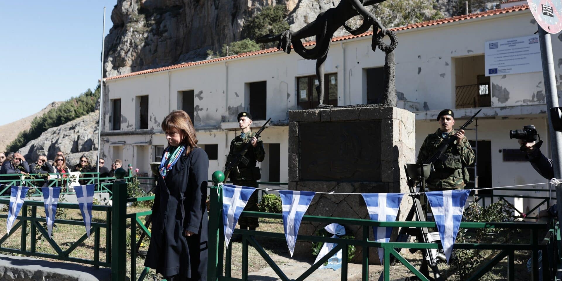 Η Κατερίνα Σακελλαροπούλου στην Σαμοθράκη