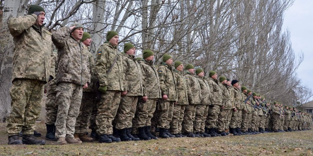 Ουκρανοί στρατιώτες στην Χερσώνα