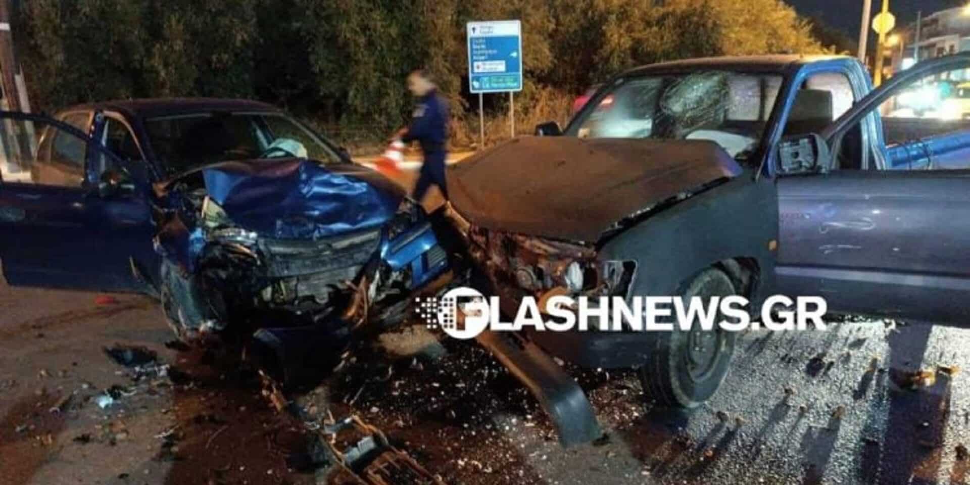 Τροχαίο με τραυματίες στα Χανιά