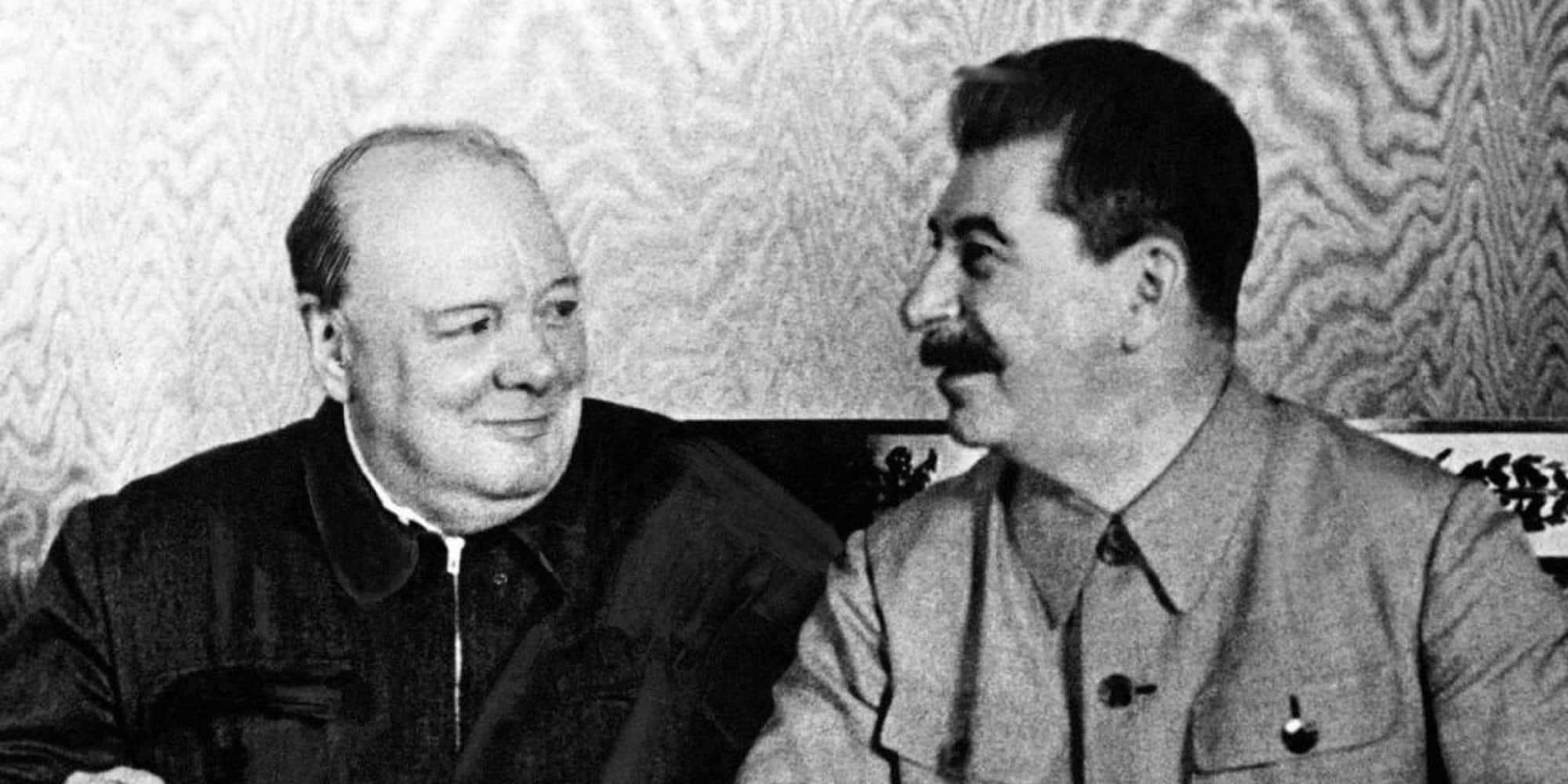 Ο Γουίνστον Τσώρτσιλ και ο Ιωσήφ Στάλιν