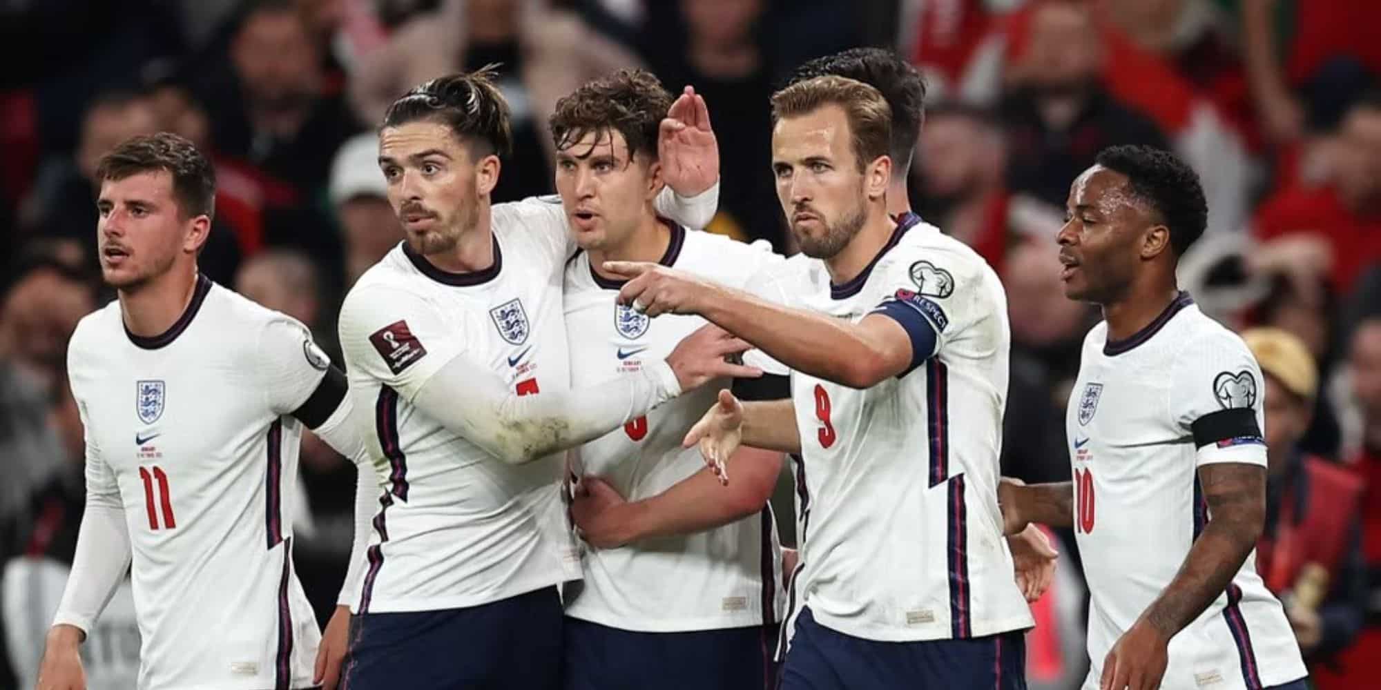 Οι παίκτες της Εθνικής Αγγλίας πανηγυρίζουν