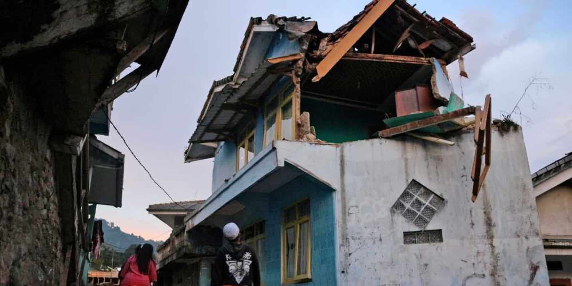 Κατεστραμμένο σπίτι στην Ινδονησία
