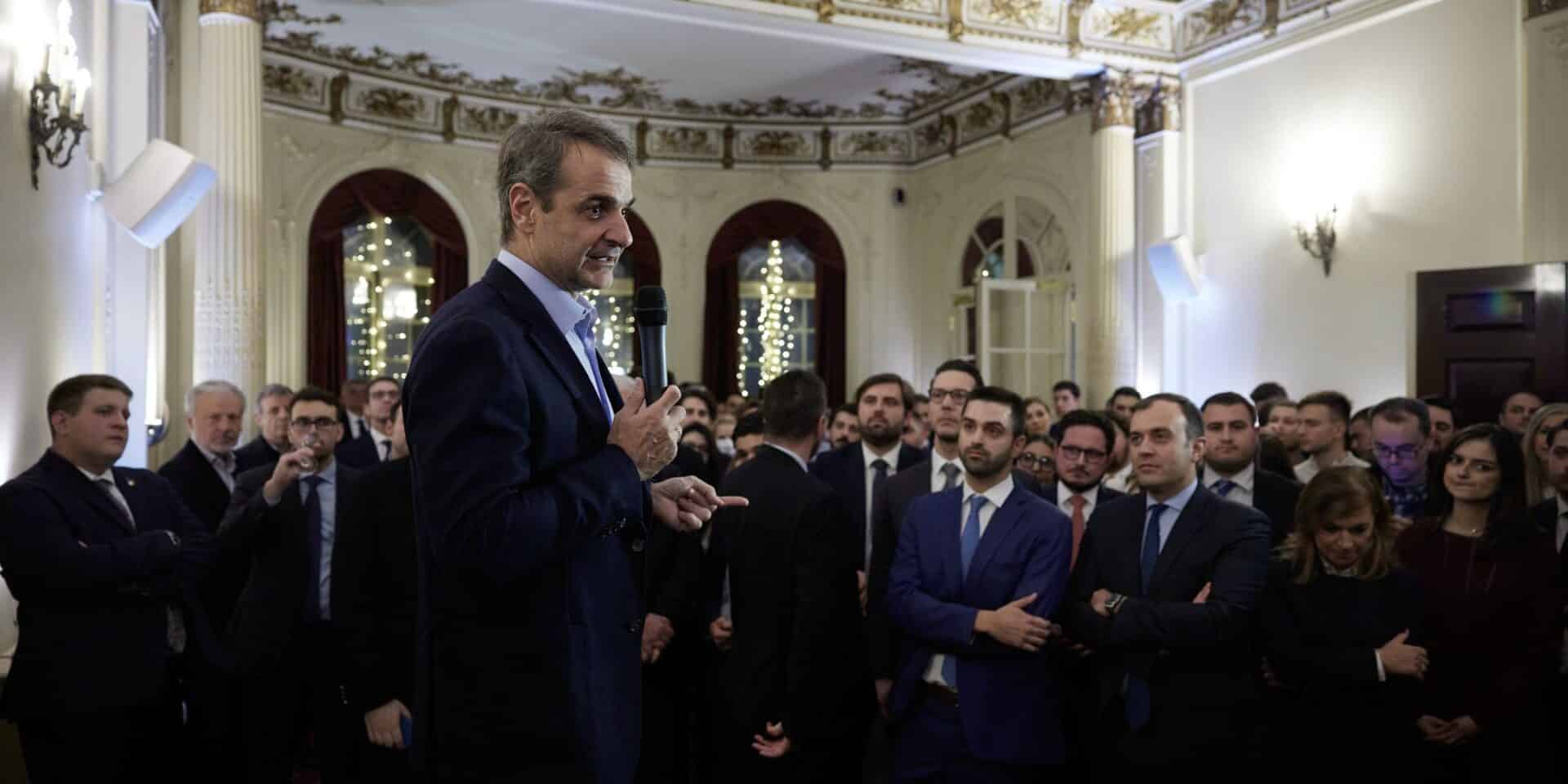 Ο Κυριάκος Μητσοτάκης από το Λονδίνο