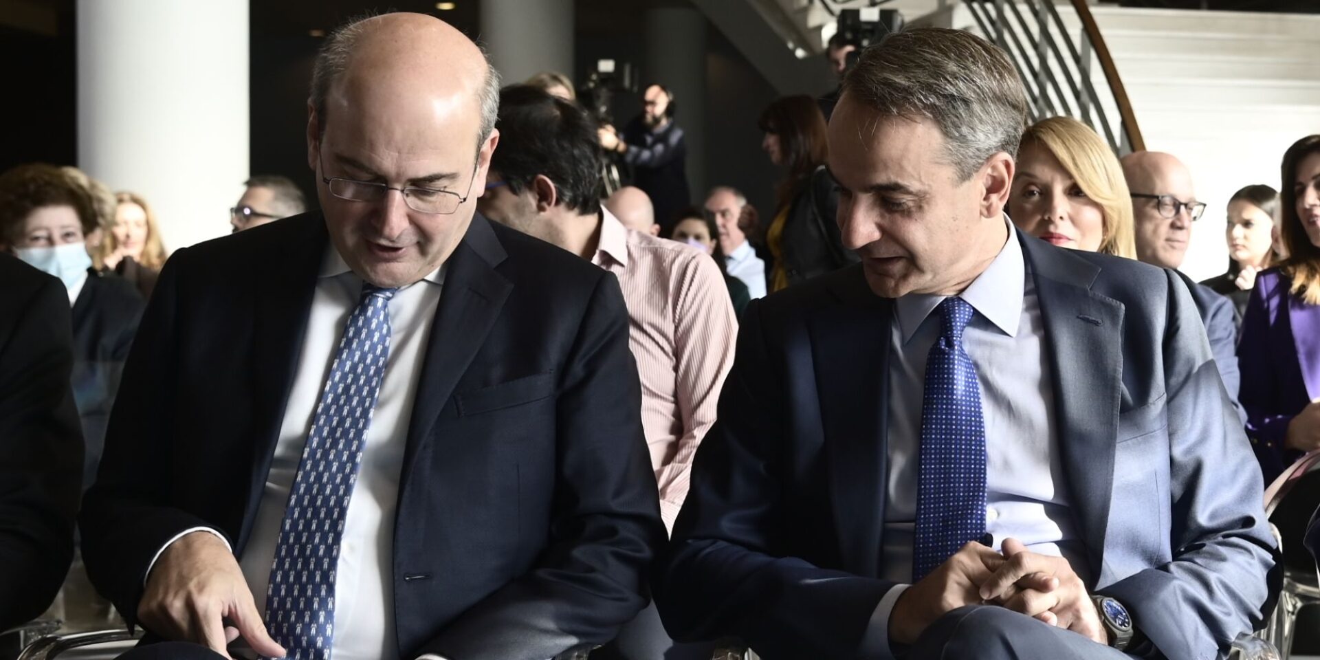 O Κωστής Χατζηδάκης και ο Κυριάκος Μητσοτάκης