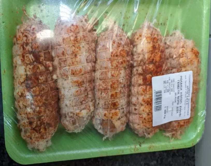 efet salmonela kotopoulo - ΕΦΕΤ: Ανακακλήθηκαν ρολά κοτόπουλο με σαλμονέλα - Δείτε ποια είναι (εικόνα)