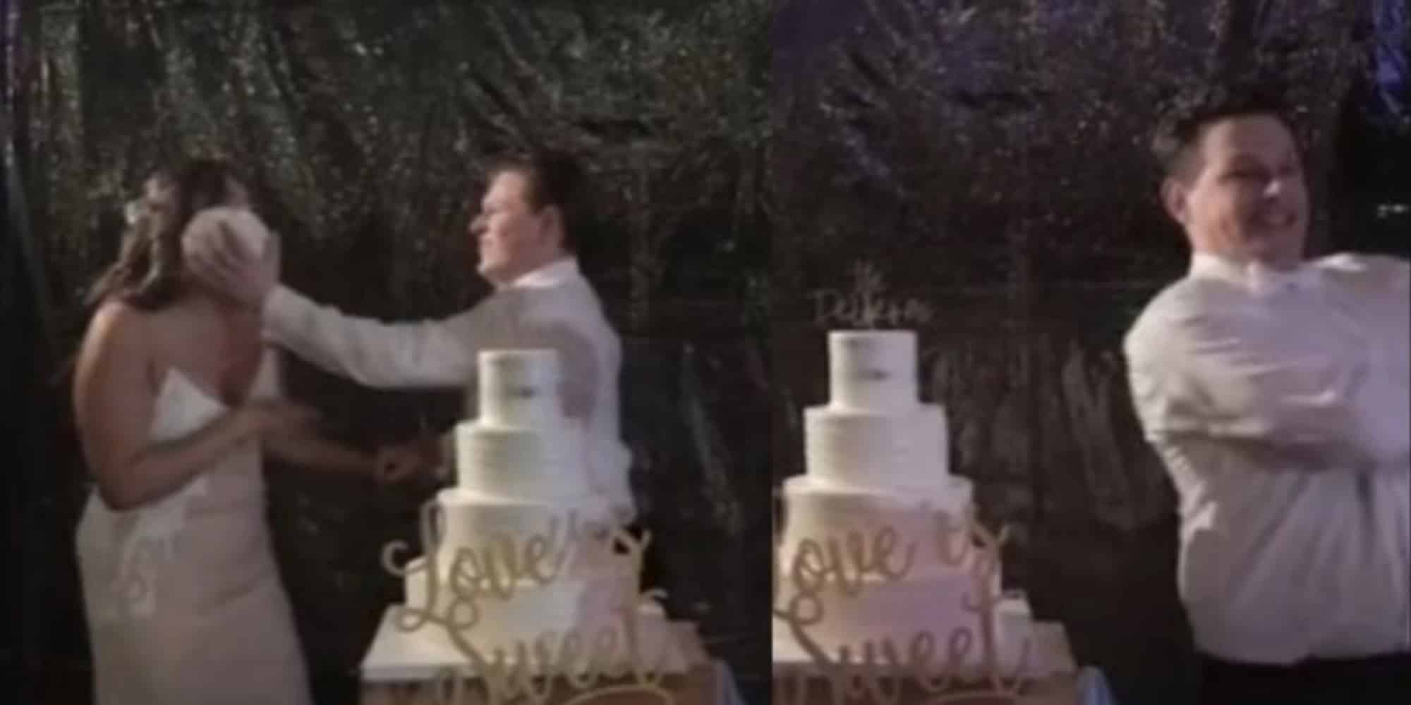 Γαμπρός έριξε τούρτα στη νύφη