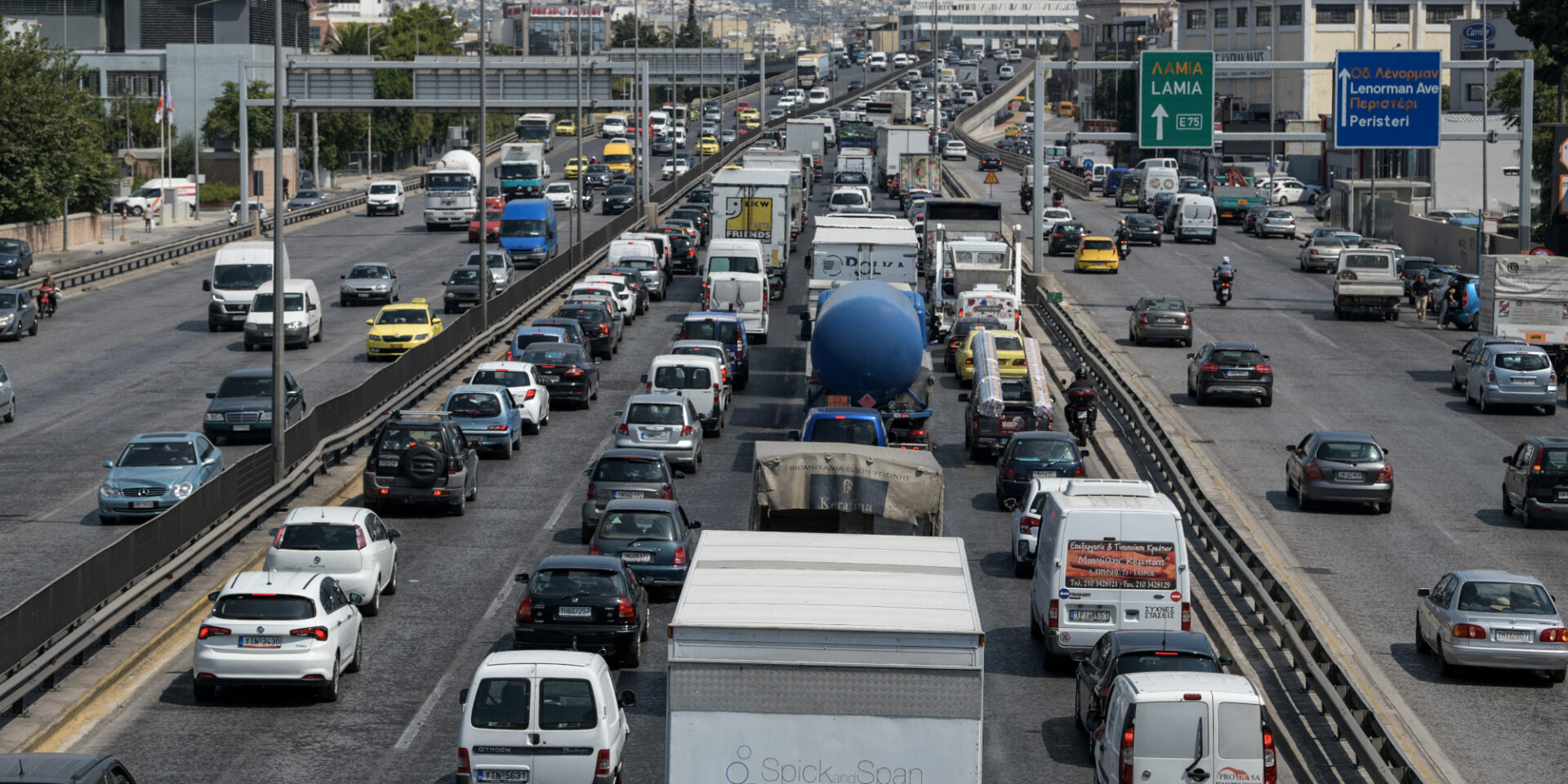 Κίνηση στον Κηφισό το πρωί της Πέμπτης