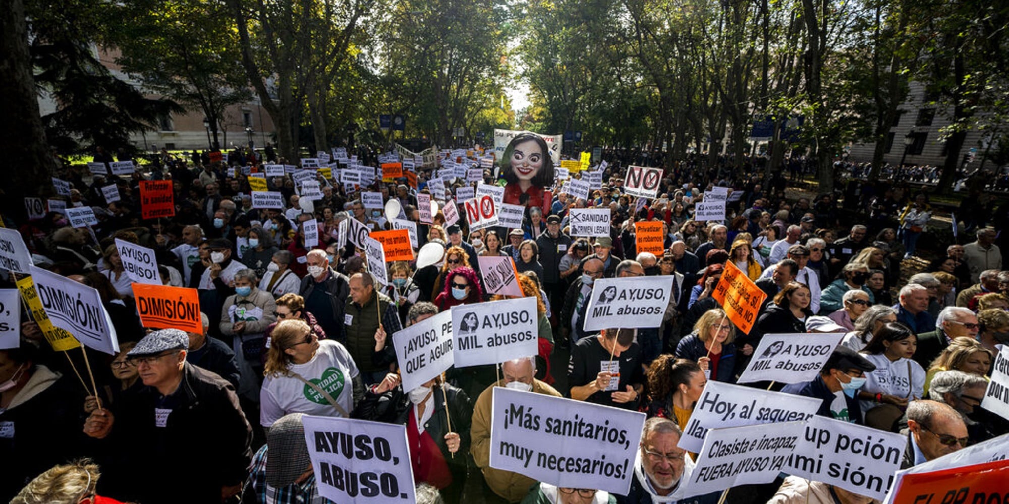 Διαδήλωση για το σύστημα υγείας στην Ισπανία