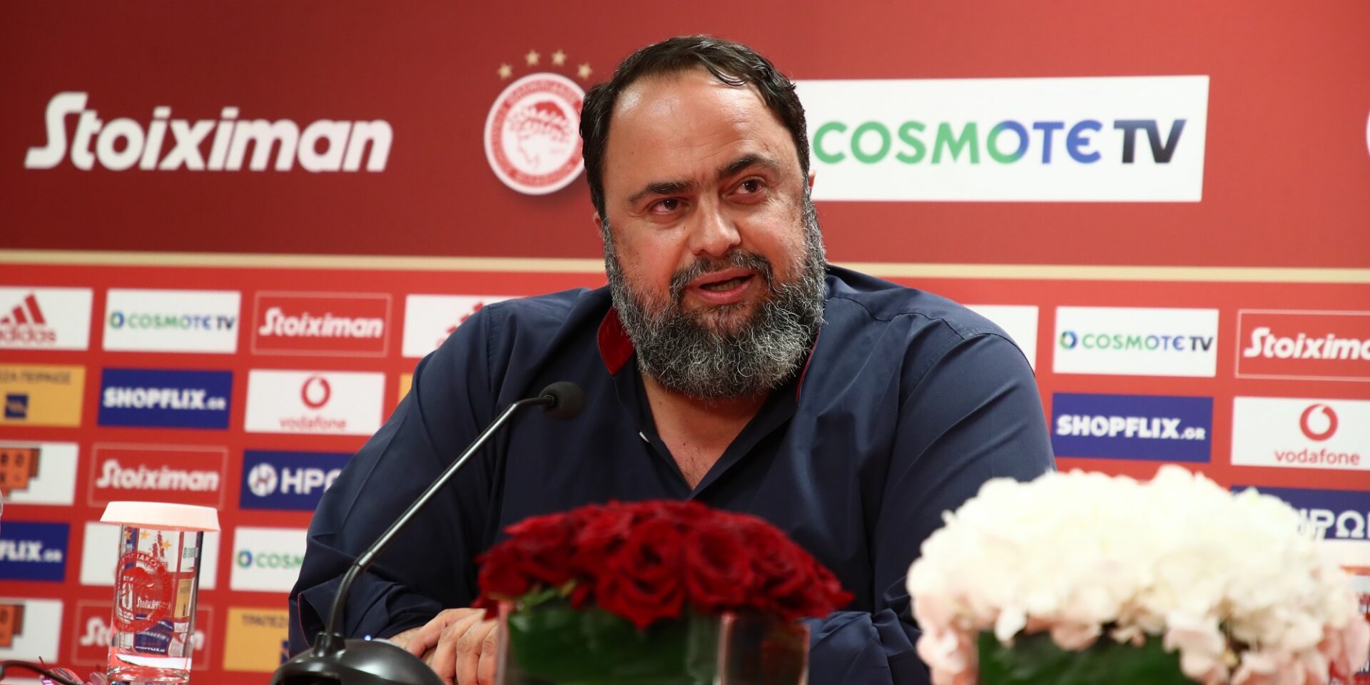 Ο πρόεδρος της ΠΑΕ Ολυμπιακός, Βαγγέλης Μαρινάκης