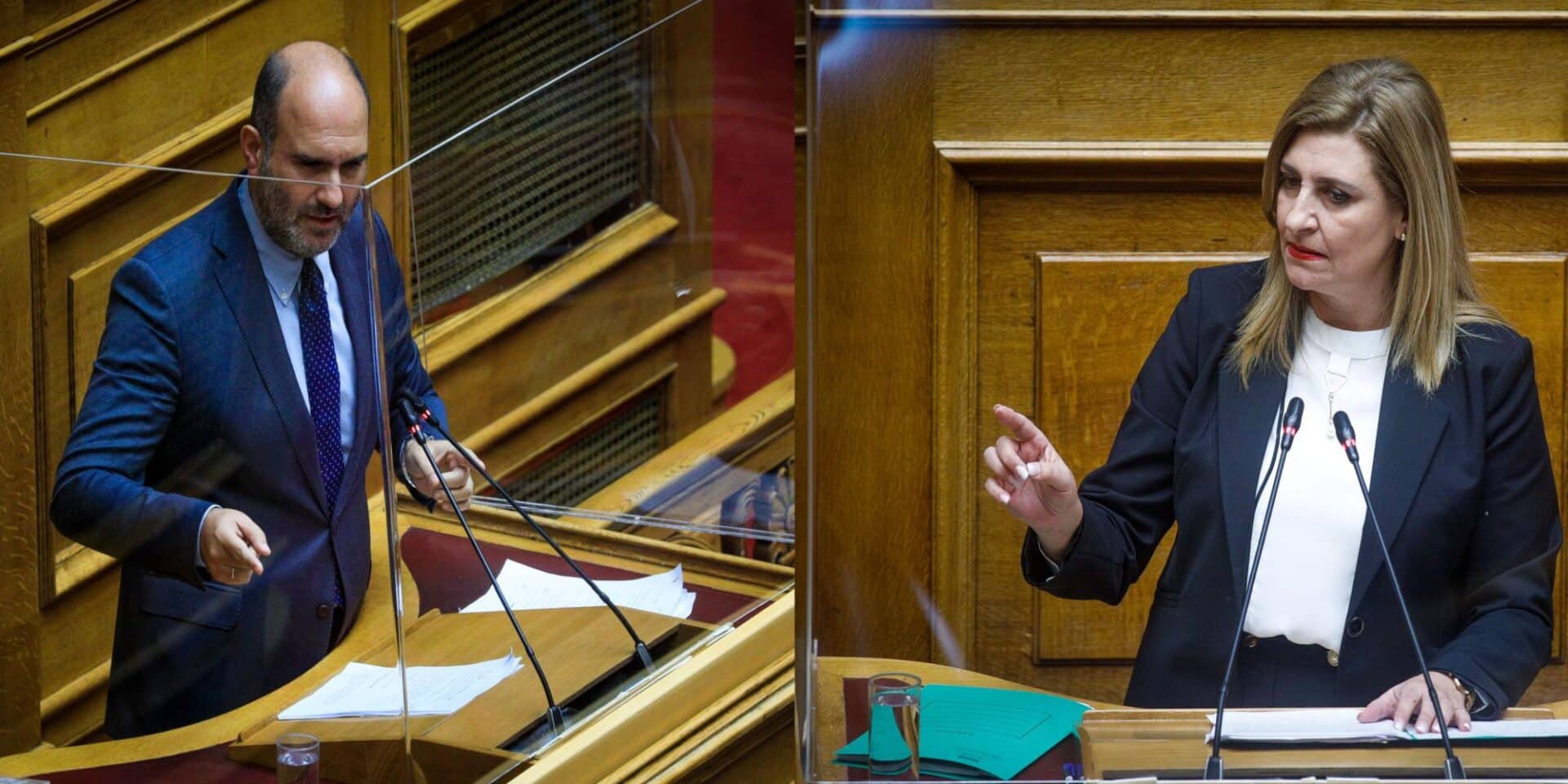H Ευαγγελία Λιακούλη μαζί με τον Δημήτρη Μαρκόπουλο