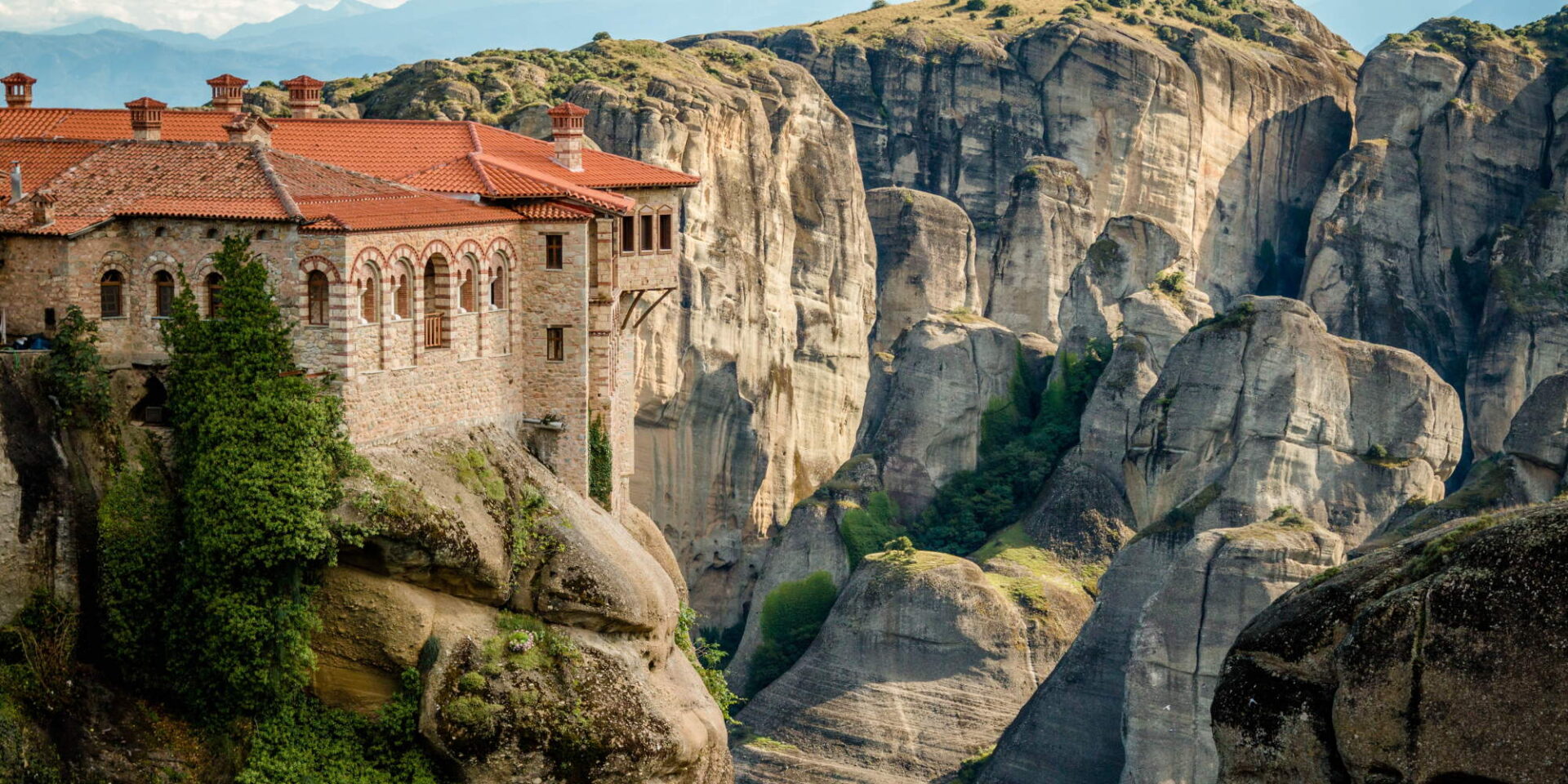 Πανοραμική εικόνα από τα Μετέωρα