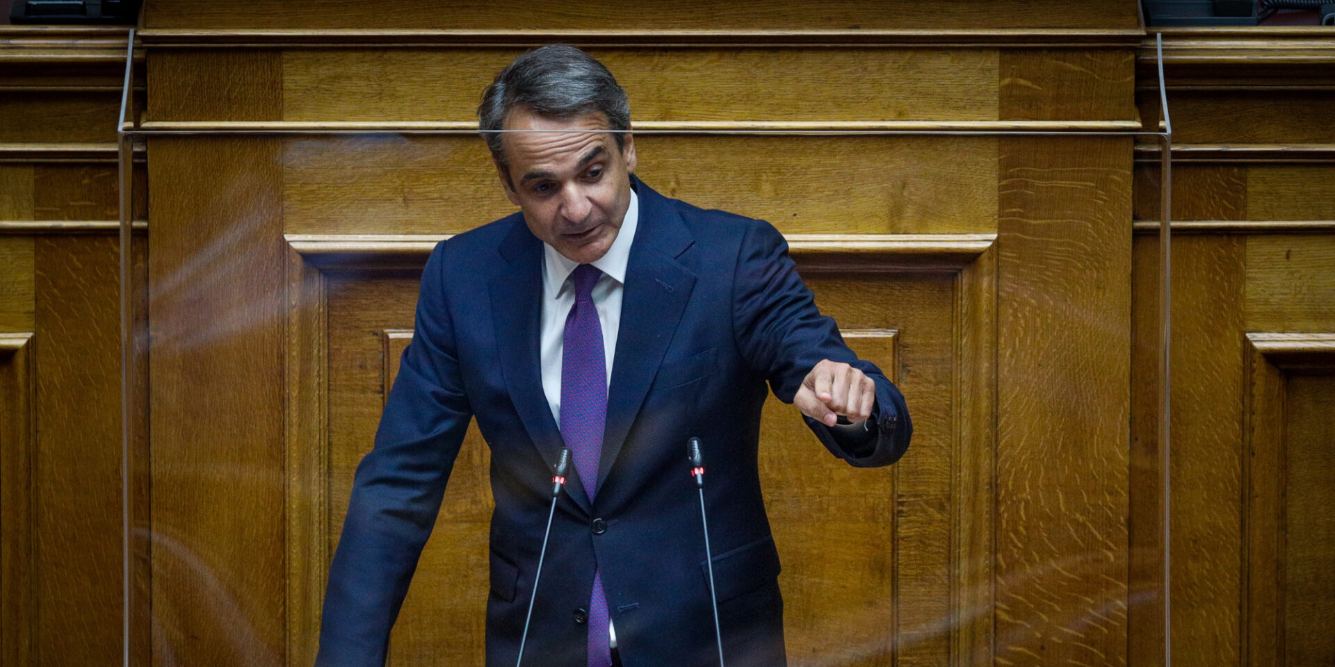 Ο Κυριάκος Μητσοτάκης στη Βουλή