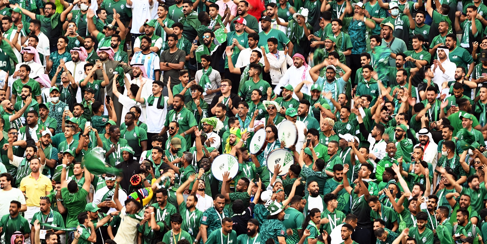 Οπαδοί της Σαουδικής Αραβίας στο Μουντιάλ 2022
