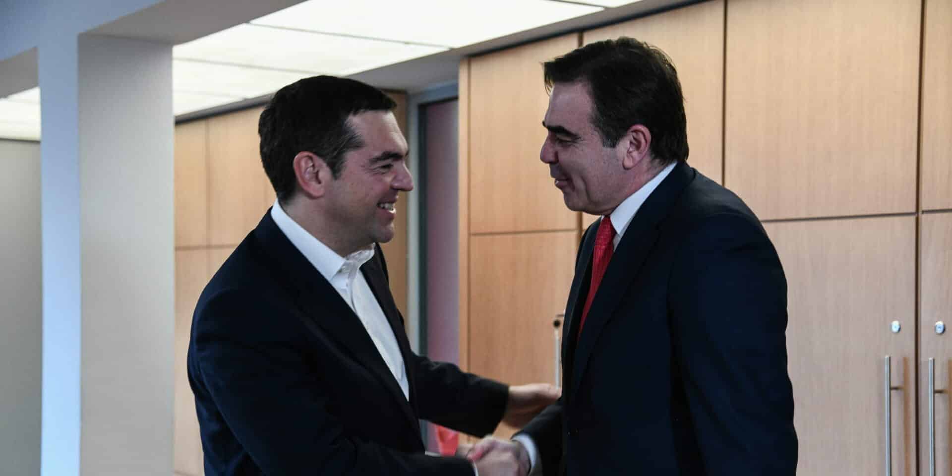 Ο Αλέξης Τσίπρας σε παλιότερη συνάντησή του με τον Μαργαρίτη Σχοινά