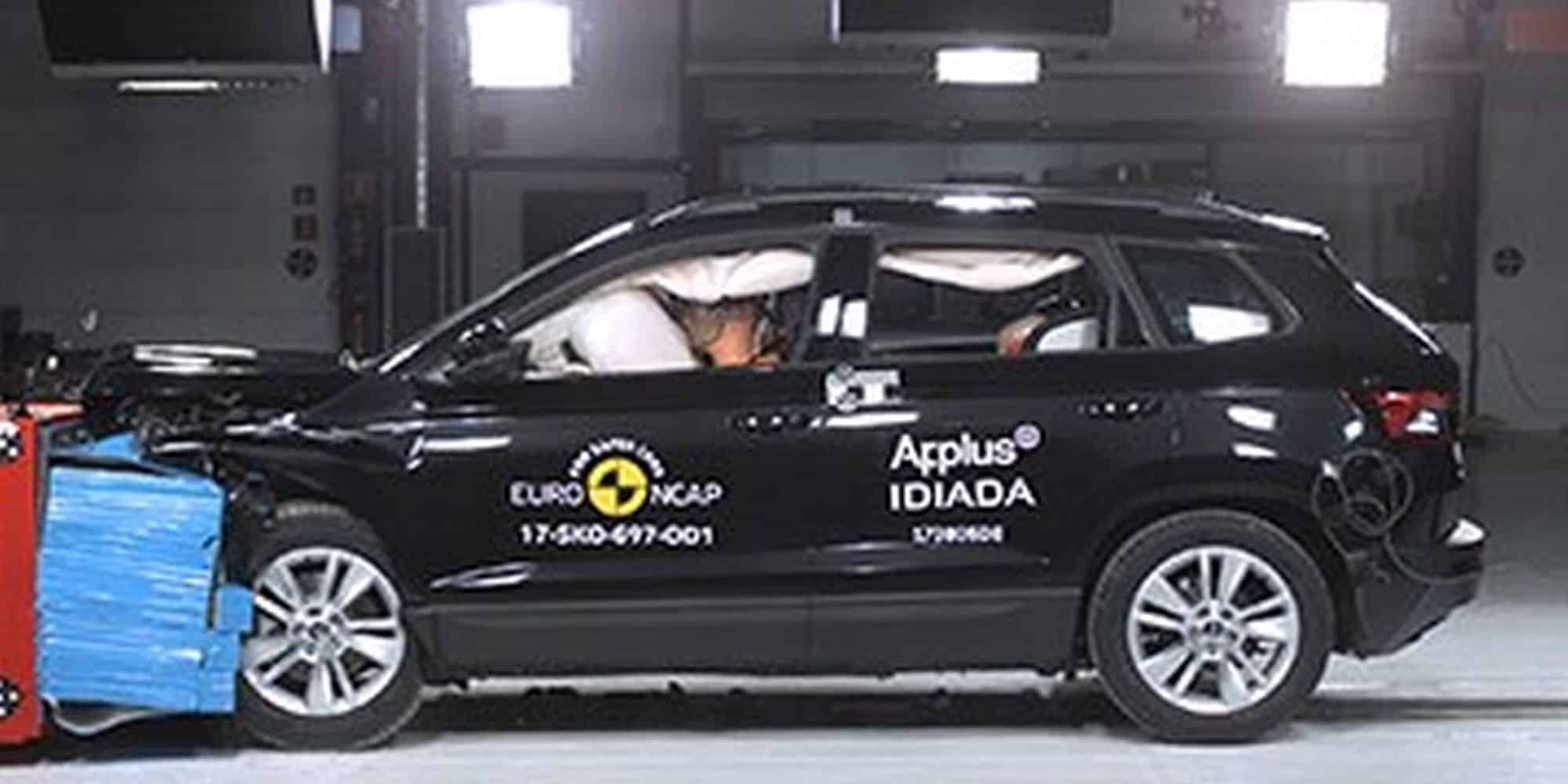 Αυτοκίνητο της Scoda σε δοκιμή για το Euro NCAP
