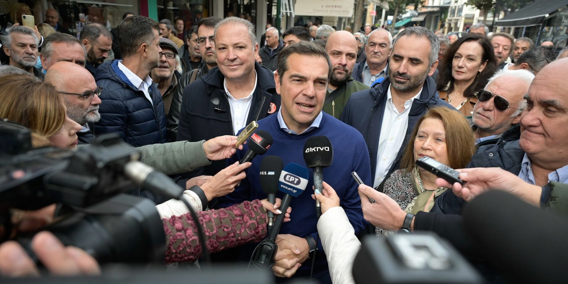Ο Αλέξης Τσίπρας σε περιοδεία στις Σέρρες