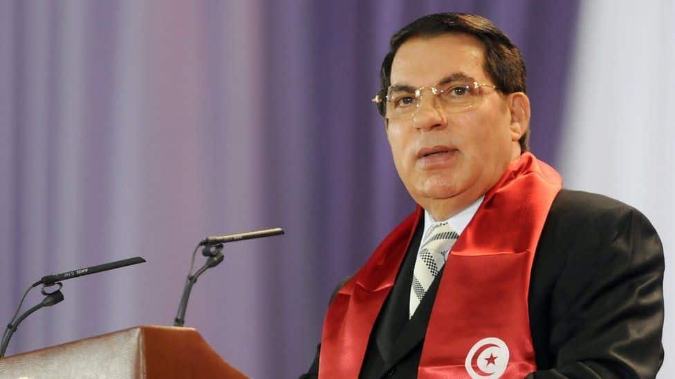O πρώην πρόεδρος της Τυνησίας, Ζίνε Ελ Αμπιντίν Μπεν Άλι
