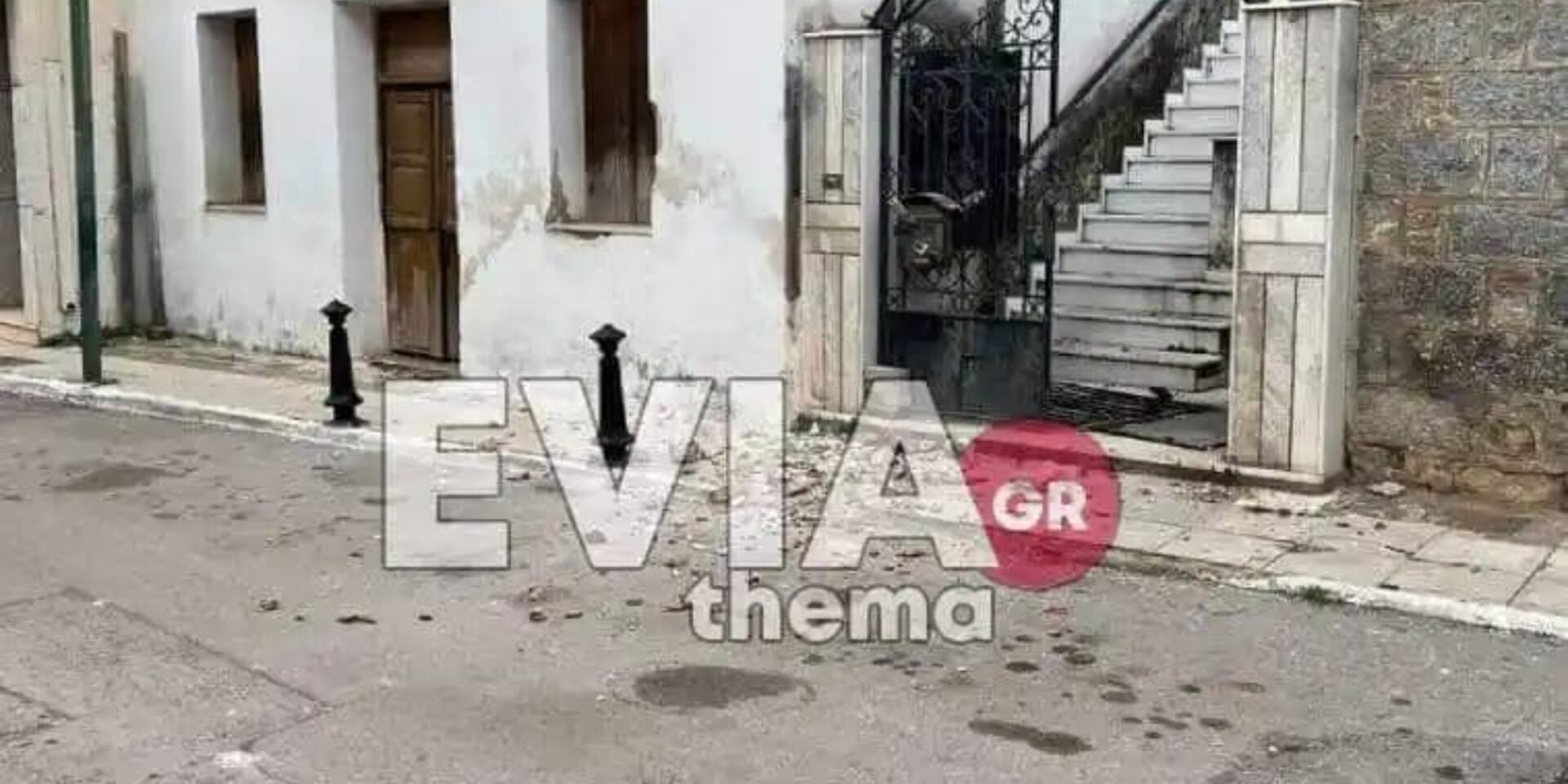 Ζημιές από τον σεισμό στην Εύβοια