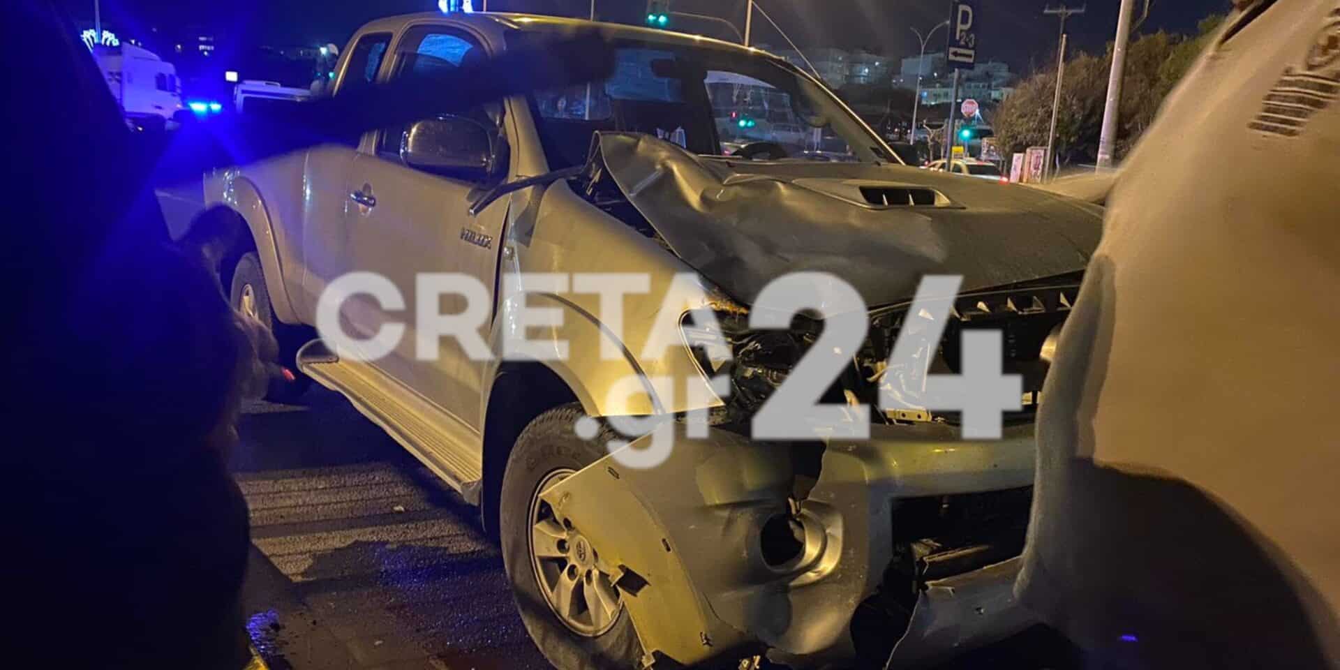 Εικόνα από την παράσυρση στο Ηράκλειο